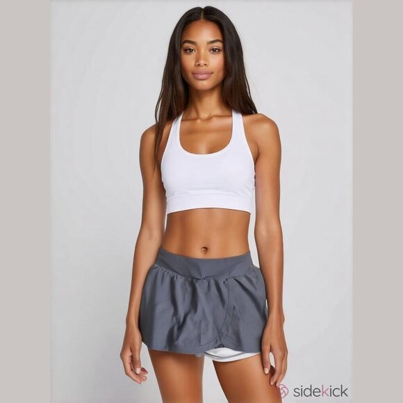 Under Armour Women's Size Medium Heat Geat Dark Gray Athletic Sporty Skort - Picture 1 of 13